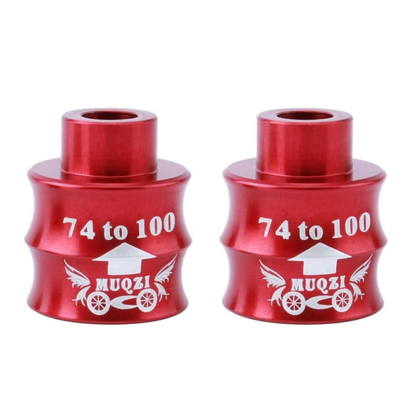 2 piezas aleación de aluminio de carretera de horquil dentera eje de cubierta teral convertir adaptador de - Rojo DYNWAVEMX Asiento de conversión de cubo de bicicleta