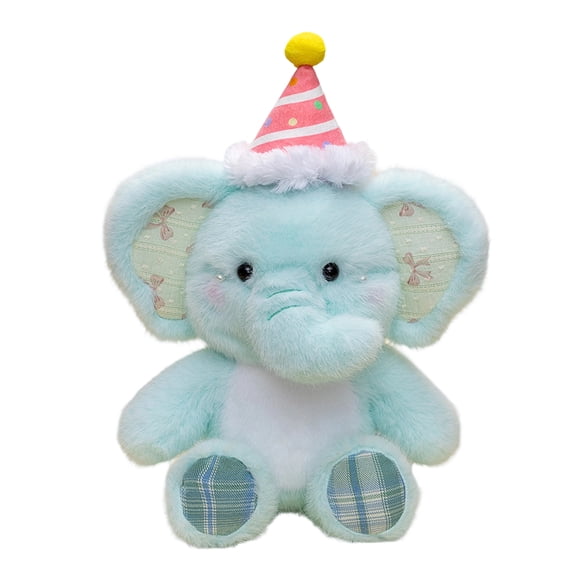 Cute And Cuddly Elephant Family Plush Toys Adorable Big-eared Elephants Perfect Plush Dolls Cute Costumed Elephant Plush Toy Doll Soft Fluffy Stuffed Animal for Gift