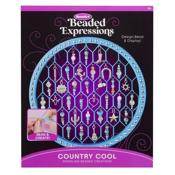Roseart Beaded Expressions Country Cool Sparkling Beaded Creations Kit