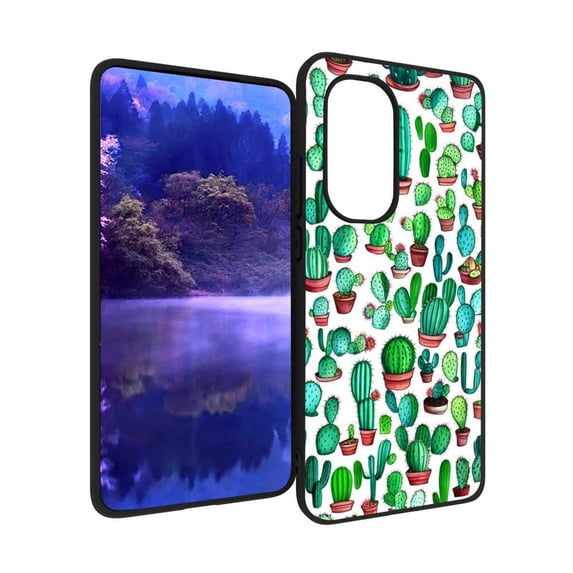 Compatible with Motorola Moto Edge 2022 Phone Case, Cactus 84 Case Men Women, Flexible Silicone Shockproof Case for Motorola Moto Edge 2022