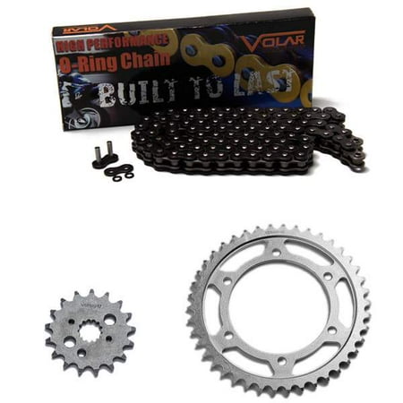 - 1996-2005 Kawasaki Vulcan 800 VN800B Classic O-Ring Chain and Sprocket Kit Black