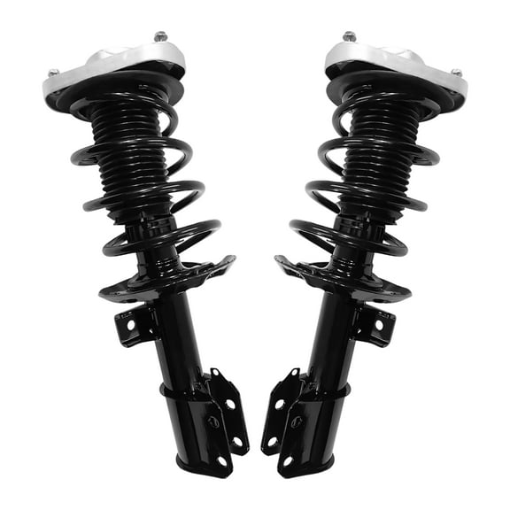 AutoShack Front Complete Strut & Coil Spring Left & Right Replacement for 2010-2016 Mercedes-Benz E350 2015-2018 Mercedes-Benz E400 2-PC Set