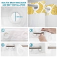 thumbnail image 4 of No Hook Shower Curtain, Yellow Geometric Shower Curtains for Bathroom with See Through Top Window, Morocco Modern Abstract Plaid Art Waterproof & Washable Bath Curtain 66"x72", 4 of 9