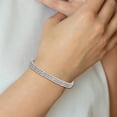 thumbnail image 5 of Primal Silver Sterling Silver Rhodium-plated Cubic Zirconia 5-9 Inch Adjustable Bracelet, 5 of 5