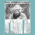 thumbnail image 2 of Womens Star Wars Yoda Words of Wisdom Racerback Tank, 2 of 4