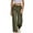 Army Green, variant on Mgmyaa Women's Wide Leg Dress Pants Dressy Casual Full Panel Work Office Trousers 7/8th Length Palazzo Pants