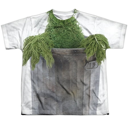 Youth: Sesame Street- Oscar Costume Tee Apparel Kids T-Shirt - Sublimation
