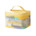 thumbnail image 1 of Ohufall Colorful Large Capacity Outdoor PVC Wash Bag Portable Travel Cosmetic Storage Organizer Toiletry Bag Travel Essentials, 1 of 5