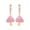 Wild Mushroom Pink Enamel Hoops Earring, variant on Jewelry Fiesta Cute Designer Earrings Wild Mushroom Pink Enamel Hoops for Women