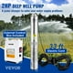 thumbnail image 2 of VEVOR Bomba sumergible de pozo profundo, 2HP 230V/60Hz, 37GPM 427 pies de cabeza, con cable de 33 pies y caja de control externo, bombas de agua de acero inoxidable de 4 pulgadas para uso industrial, 2 of 9