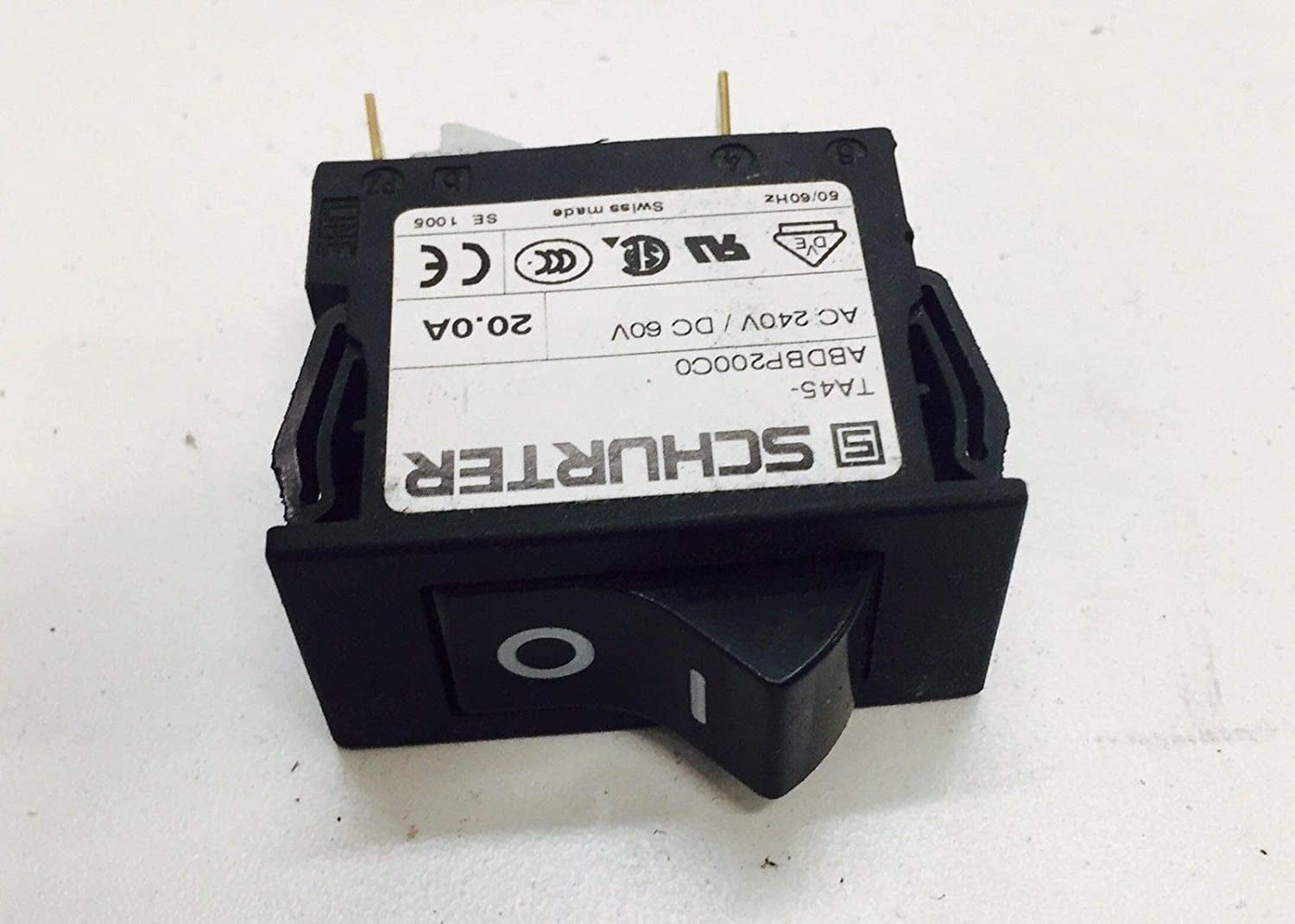 Cybex Power Entry Rocker Switch Schurter TA45ABD8P200C0 or SW19667