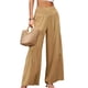 thumbnail image 5 of Txlixc Pantalones de piernas anchas para mujeres, pantalones de cintura alta de color sólido Txlixc moda, 5 of 8