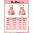 thumbnail image 2 of BULLPIANO Girls Solid Color Dress Smocked Elastic Dresses Tie Shoulder Sleeveless Sundress Holiday Cami Dress, 2 of 9