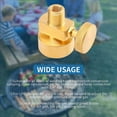 thumbnail image 5 of 2X 1LB Propane Gas Disposal Cylinder Bottle Adapter Valve +1/4 Inch NPT Male & M8X1 Female Thread Fire Pit Stove BBQ, 5 of 6