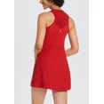 thumbnail image 4 of BALEAF Women's Tennis Golf Dress with Inner Shorts for Sports Workout Red XL, 4 of 6