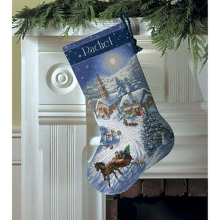 Dimensions Gold Cross Stitch Kit Holiday Glow Stocking, Sweet