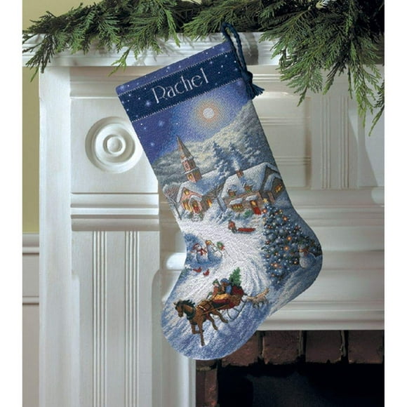 Dimensions Gold Collection Counted Cross Stitch Kit 16" Long-Sleigh Ride (16 Count)