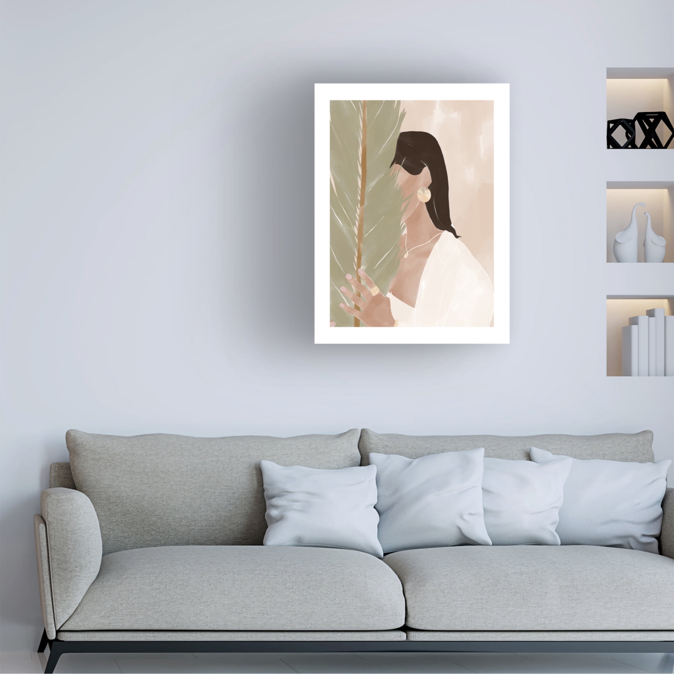 Trademark Fine Art Ivy Green Illustrations Plant Girl Canvas Wall Art