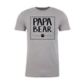 thumbnail image 2 of Men's Papa Bear Shirt with Bear Claw, Men's Shirts, Cool Shirts for Dad - Heather Grey MH200DAD S3 S, 2 of 3
