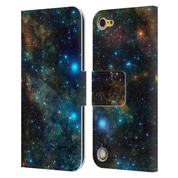 Head Case Designs Officially Licensed Cosmo18 Space Star Formation Leather Book Wallet Case Cover Compatible with Apple iPod Touch 5G 5th Gen