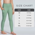 thumbnail image 6 of Stelle Girls' High Rise Athletic Leggings with Side Pockets,High Waisted Kids Dance Running Yoga Pants Soft Stretchy Workout Active Leggings Dance Tights,5-16Y, 6 of 7