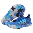 thumbnail image 4 of Gubotare Kids Water Shoes Boys Boys Girls Water Shoes Kids Aqua Quick Dry Barefoot for Beach Swimming Pool (Blue,Big Kids 3), 4 of 8