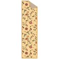 thumbnail image 5 of Ottomanson Floral Kitchen Runner Rug 1'10" x 6' - Non Slip Low Pile Carpet, Beige, 5 of 13
