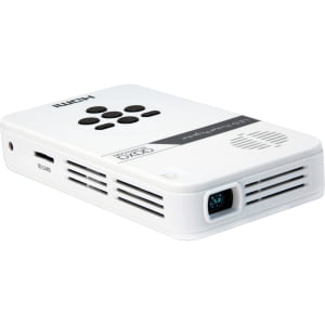 AAXA LED Pico Mini Portable Projector with Battery, HDMI, and Native 720p HD Resolution for Home and
