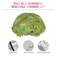 thumbnail image 3 of Kdxio African Animals 1 Print Shower Cap for Women,Elastic and Reusable,Double Waterproof Layers Bathing Hat, 3 of 6