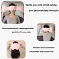 thumbnail image 4 of Weighted Sleep Mask Blackout Eye Cover, Blocking Sleep Eye Mask, Double-Sided Use, Adjustable Straps, Weighted Eye Mask for Deep Sleep, Relaxation, Napping (Black, Both Side Velvet), 4 of 4