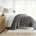 thumbnail image 3 of Noble Linens Gray All Season Lightweight Down-Alternative Solid Comforter, Full/Queen, 3 of 10