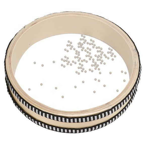 Wave Bead Drums Instrument, Natural Colour Transparent Oceans Sound Effect Sea Drum 6.1in For Child