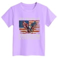 thumbnail image 4 of UngA America 250 Tshirt Toddler Boy Girl 4th of July T-Shirt American Flag Tee Kids Patriotic Outfit Short Sleeve Shirt Tops 2-14 Years,Purple, 4 of 4