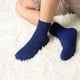thumbnail image 2 of 1 par de calcetines tobilleros de lana Coral para hombre, calcetines cálidos y gruesos para el suelo, calcetines mullidos para dormir (azul marino), 2 of 5