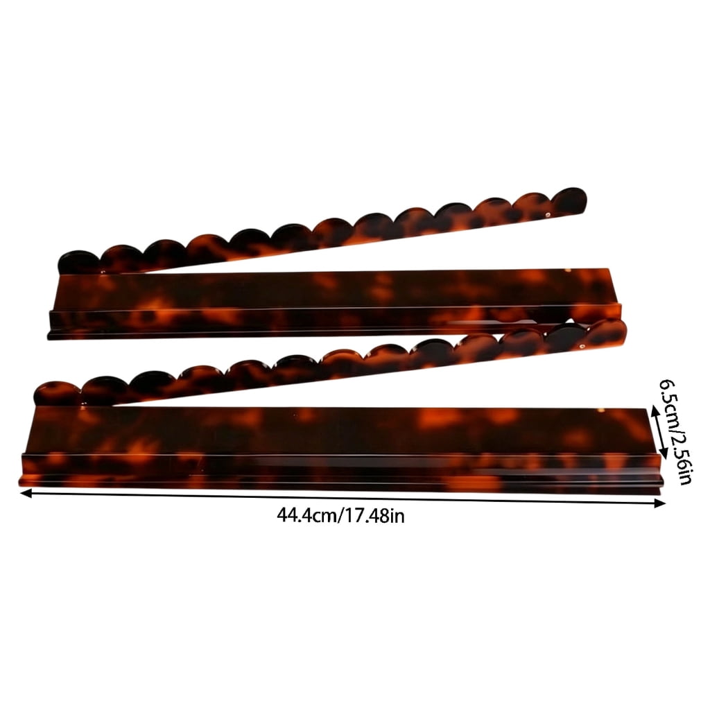 Miiottaa 4Pcs Shell Pattern Acrylic Mahjong Tile Pusher Rack For Card Game