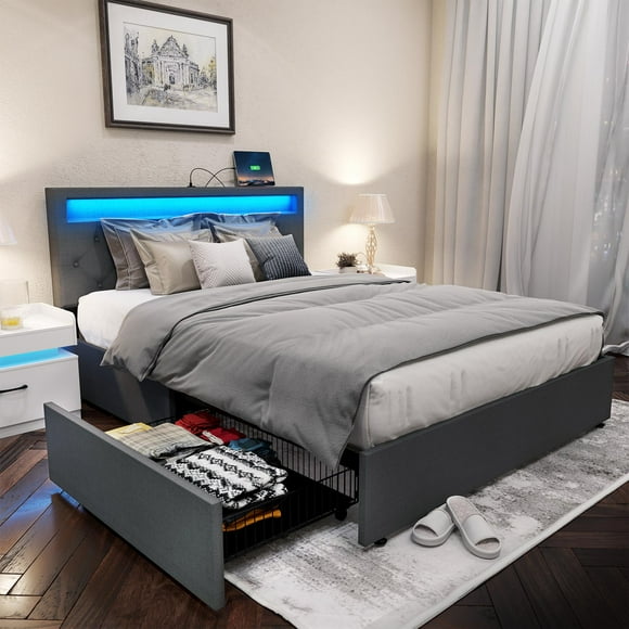 Twin Beds Led Lights