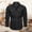 Black, variant on Men's Solid Colour Autumn Long Sleeved Button Down Shirt Outdoor Casual Style Shirt Big and Tall Shirts Green XXXXXXL