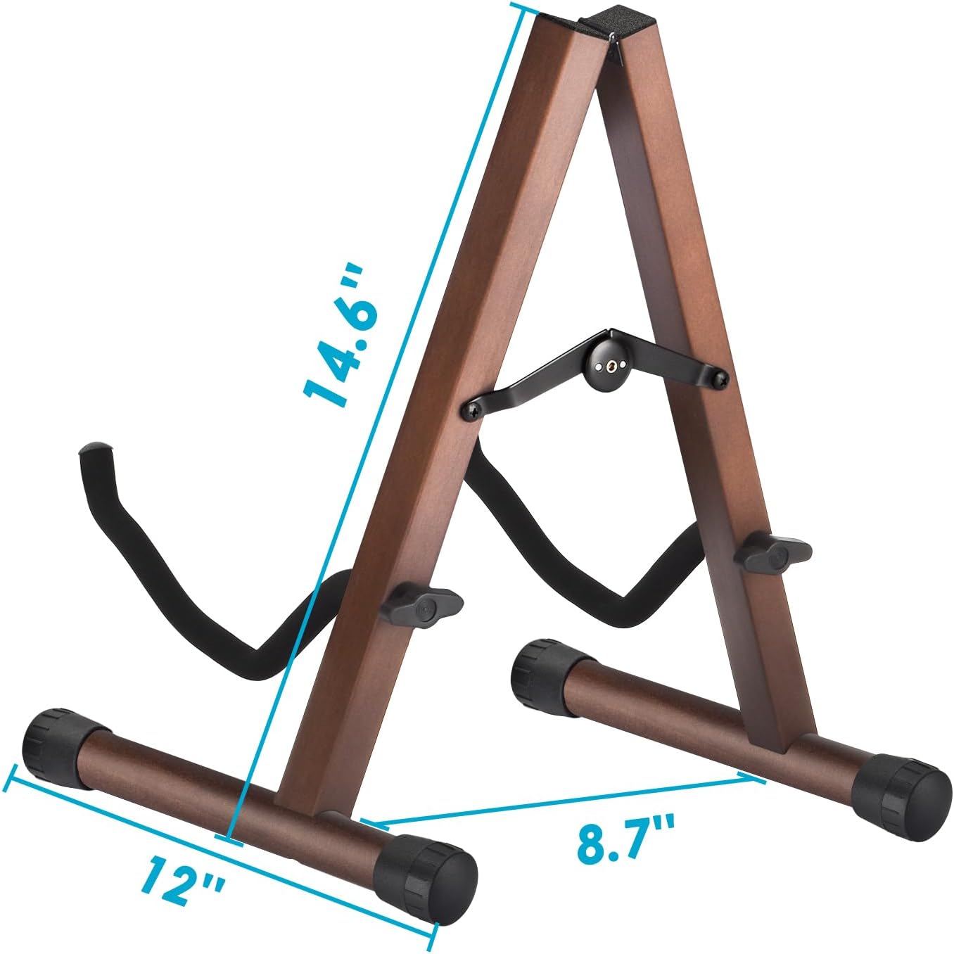 SONGAUN Guitar Stand, Acoustic Guitar Stand, Folding A-Frame Electric Guitar Stand, Wooden Guitar Stands Floor For School Music Program, Concerts & Multiple Users, Easy to Assemble