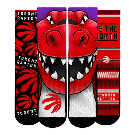Unisex Rock Em Socks  Toronto Raptors Fan Favorites Three-Pack Crew Socks Set