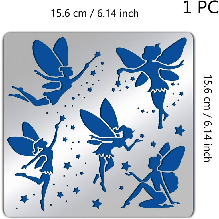 Fairy Metal Stencil 6x6 inch Stainless Steel Elves Stars Painting Stencils Templates for Wood Burning Pyrography Scrapbooking Embossing DIY Card - Walmart.com fairy-metal-stencil-6x6-inch-stainless-steel-elves-stars-painting-stencils-templates-for-wood-burning-pyrography-scrapbooking-embossing-diy-card-walmart-com