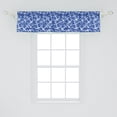 thumbnail image 2 of Ambesonne Ocean Window Valance, Marine Life Equipments, 54" X 12", Azure Blue White, 2 of 3