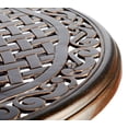 thumbnail image 5 of Bistro Table, Square Cast Aluminum Round Outdoor Patio Dining Table 28" Dia X 28.6" Height, 5 of 9