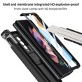thumbnail image 3 of Magnetic Hinge Case Compatible With Samsung Galaxy Z Fold 4, Hard Pc Cover With Slide Pen Slot & Front Glass Film, 3 of 5