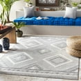 thumbnail image 2 of BoutiqueRugs Oreana Bohemian, Transitional Area Rug - Outdoor Safe - Charcoal, Medium Gray, Cream - 7'10" x 10'2", 2 of 6