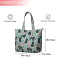 thumbnail image 4 of Bichon Dog Blue Florals Travel Tote Bags for Women Carry On,Large Weekender Bags for Women Travel,Multi Functional Duffle Bag for Work,Shopping,Sports, 4 of 5