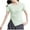 Mint Green, variant on Women's Short Sleeve Workout Tops Ruched T-Shirts with Side Slit, Breathable Athletic Exercise Tee Shirts