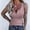 Pink, variant on Women's Sleeveless Henley Tank Tops Ribbed V Neck Button Down T Shirts Summer Slim Fit Tee Tops Fitted Casual Basic Tank Tops Trendy Soft Stretch Summer Sleeveless Basic Cami Top Black Xxl