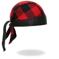 thumbnail image 3 of Red Buffalo Plaid Design - Officially Licensed Originals, Lightweight Biker Machine Wash, Headwrap, 3 of 5
