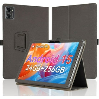 CoverON Universal 7.9 - 9 Inch Screen Size Tablet Case, Multi-Angle Stand Folio Adjustable Protective Cover Compatiable For IPad Mini Samsung Galaxy Tab Acer Lenovo - PU Leather Holder Band (Black