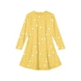 thumbnail image 3 of Drmagiyhm Girls Long Sleeve Dresses Size 10-12 Birthday Polka Point Crew Neck Dresses Twirly Chiffon A-Line Dress Fall Flowy Outfits Yellow 9-10 Years, 3 of 5